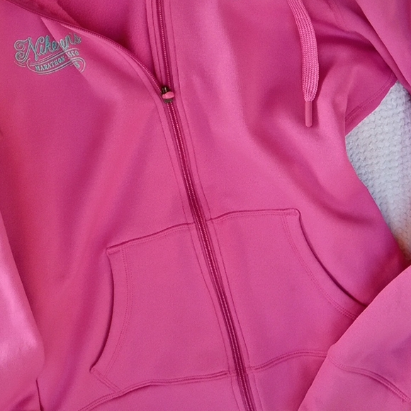 Nike hot pink nwot marathon San Francisco zip up sweatshirt.excell cond.small - Picture 4 of 5